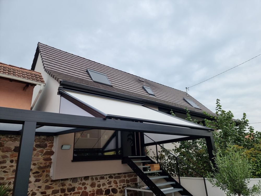 Pergola terrasse 6 vitrine porte bar Alsace Astralu