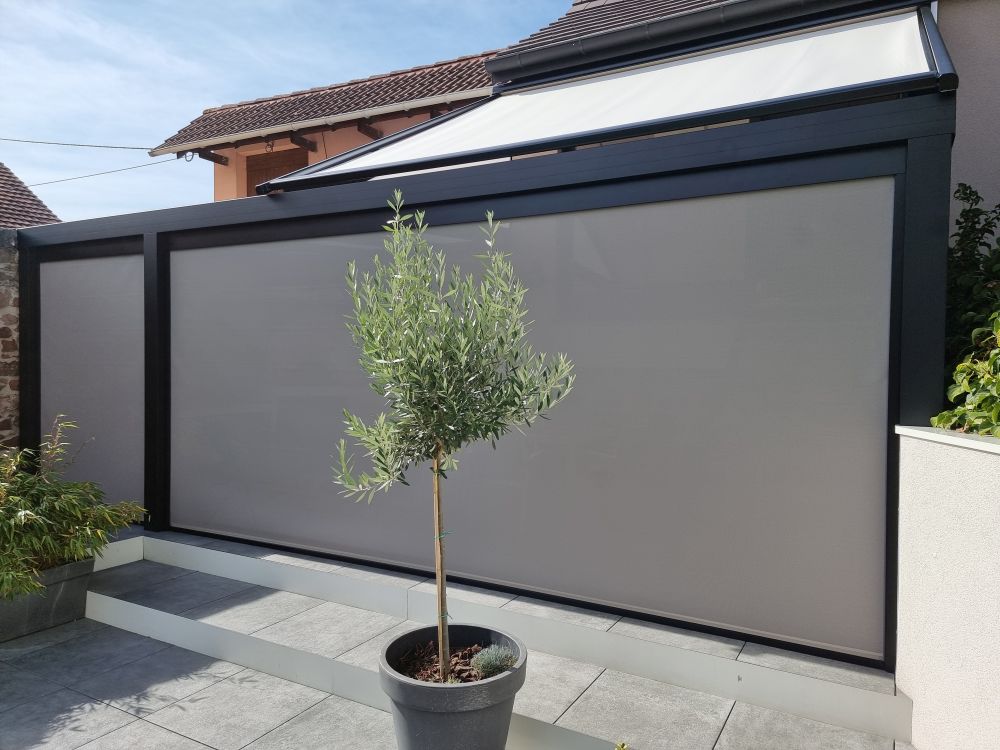 Pergola terrasse 7 vitrine porte bar Alsace Astralu